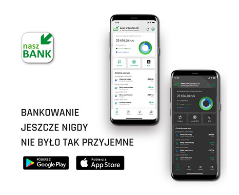 Nowa odsłona aplikacji Nasz Bank 2.0