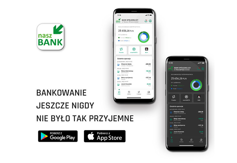 Nowa odsłona aplikacji Nasz Bank 2.0